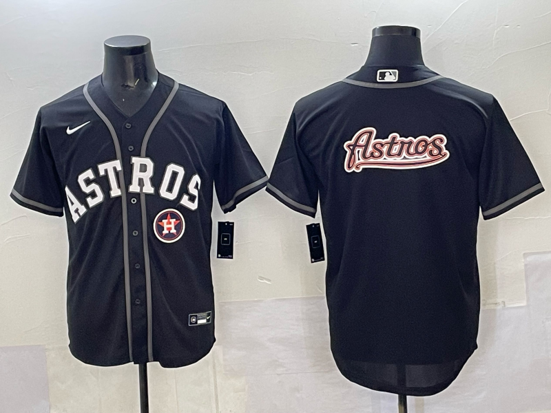 Men Houston Astros blank black 2025 Nike MLB Jersey 008